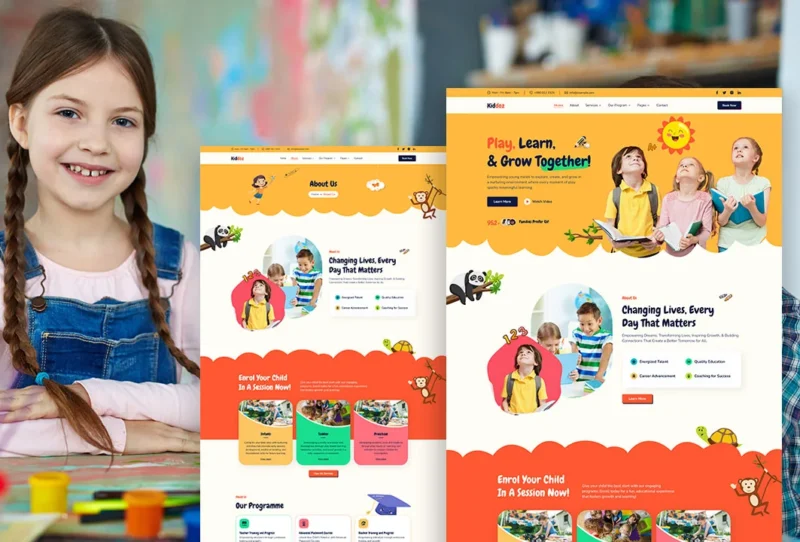 Kiddoz-Kindergarten-School-Elementor-Template-Kit