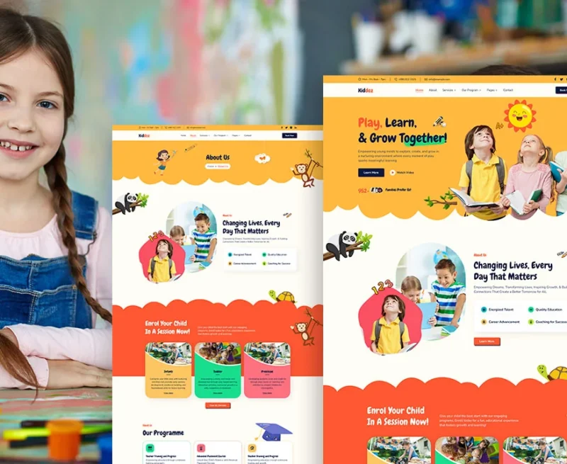 Kiddoz-Kindergarten-School-Elementor-Template-Kit